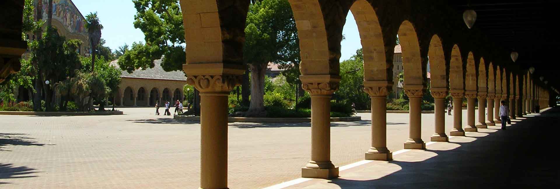 Pillars on the Campus of Stanford University